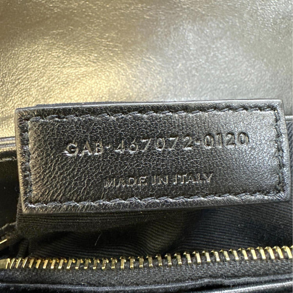 YVES SAINT LAURENT Loulou Toy Calfskin Leather Crossbody Bag Black