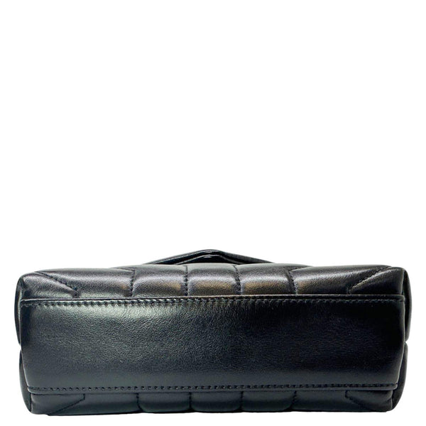 YVES SAINT LAURENT Loulou Toy Calfskin Leather Crossbody Bag Black