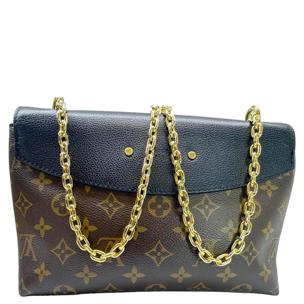 LOUIS VUITTON Saint Placide Monogram Canvas Crossbody Bag Brown