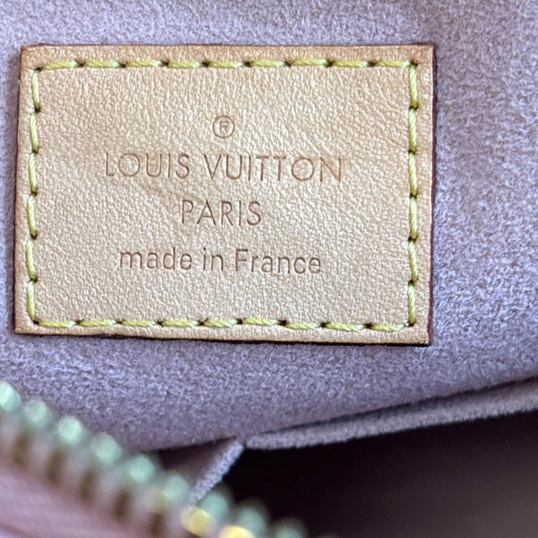 LOUIS VUITTON V BB Monogram Canvas Satchel Bag Pink