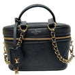 LOUIS VUITTON Vanity Monogram Empreinte Leather Shoulder Bag Black