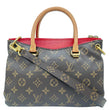 LOUIS VUITTON Pallas BB Monogram Canvas Shoulder Bag Cerise