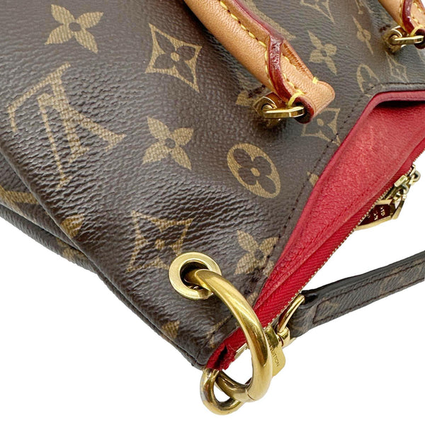 LOUIS VUITTON Pallas BB Monogram Canvas Shoulder Bag Cerise