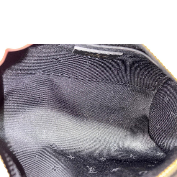 LOUIS VUITTON Papillon BB Calfskin Bubblegram Leather Crossbody Bag Black
