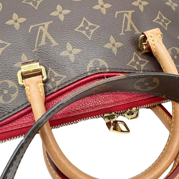 LOUIS VUITTON Pallas BB Monogram Canvas Shoulder Bag Cerise