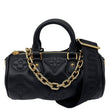 LOUIS VUITTON Papillon BB Calfskin Bubblegram Leather Crossbody Bag Black