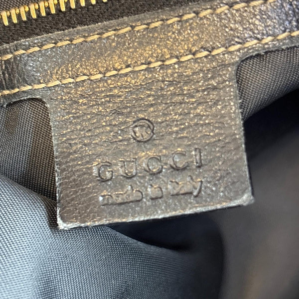GUCCI Britt Dialux Coated Fabric Tote Bag Black 162094