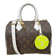 LOUIS VUITTON Speedy 25 Bandouliere LV Match Monogram Canvas Satchel Bag White