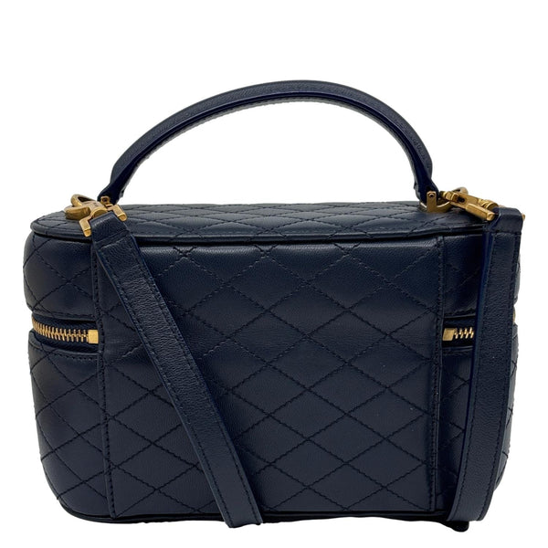 YVES SAINT LAURENT Gaby Vanity Quilted Leather Crossbody Bag Blue
