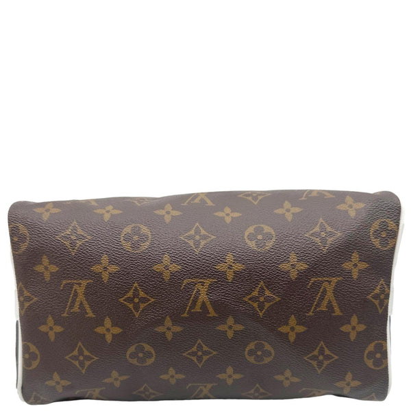 LOUIS VUITTON Speedy 25 Bandouliere LV Match Monogram Canvas Satchel Bag White