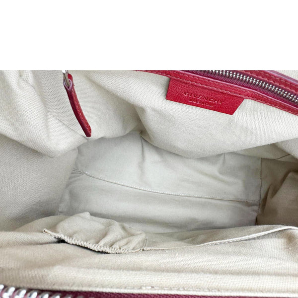 GIVENCHY Antigona Leather Satchel Shoulder Bag Maroon