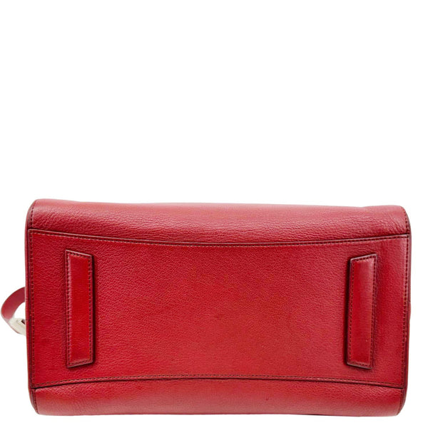 GIVENCHY Antigona Leather Satchel Shoulder Bag Maroon