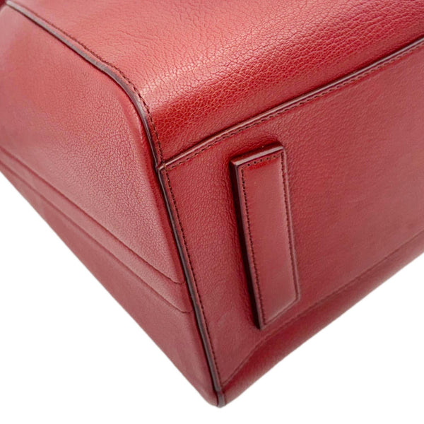 GIVENCHY Antigona Leather Satchel Shoulder Bag Maroon