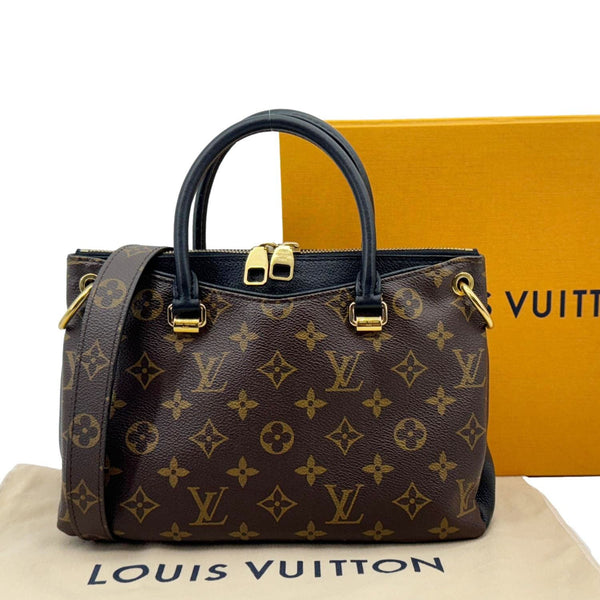 Louis Vuitton Pallas BB Monogram Canvas Shoulder Bag  Black with Dust Bag