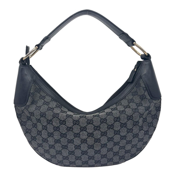 GUCCI GG Canvas Hobo Bag Grey 257297