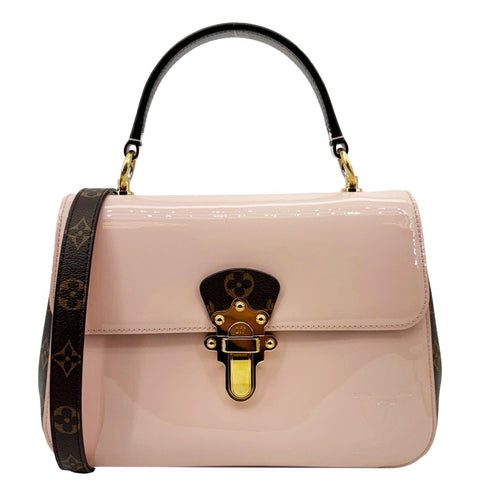 LOUIS VUITTON Cherrywood BB Vernis Leather Crossbody Bag Pink