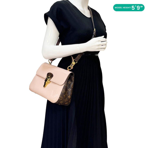 LOUIS VUITTON Cherrywood BB Vernis Leather Crossbody Bag Pink