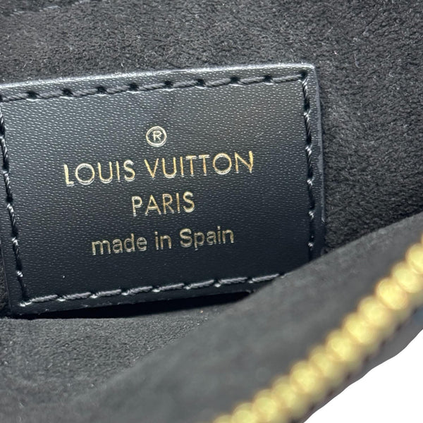 LOUIS VUITTON Race Neverfull MM Pochette Damier Canvas Wristlet Black