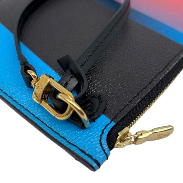 LOUIS VUITTON Race Neverfull MM Pochette Damier Canvas Wristlet Black