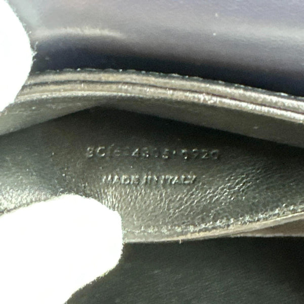 YVES SAINT LAURENT Solferino Medium Leather Shoulder Bag Navy Blue