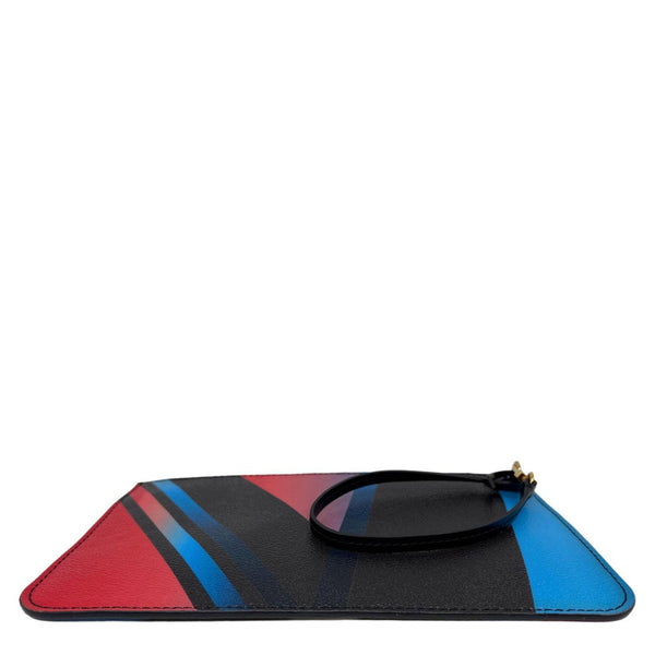 LOUIS VUITTON Race Neverfull MM Pochette Damier Canvas Wristlet Black