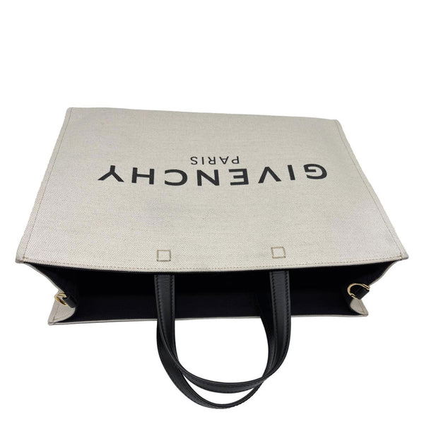GIVENCHY Medium G Canvas Tote Bag White