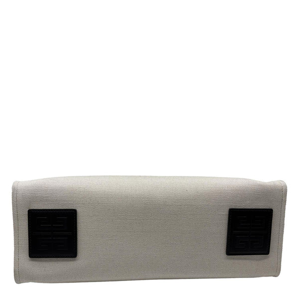 GIVENCHY Medium G Canvas Tote Bag White