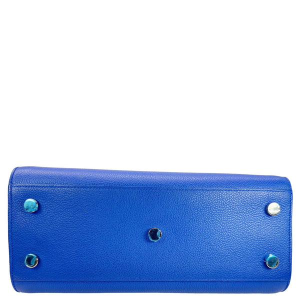 YVES SAINT LAURENT Sac De Jour Leather Shoulder Bag Blue