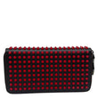 CHRISTIAN LOUBOUTIN Panettone Spikes Leather Zip Around Wallet Red