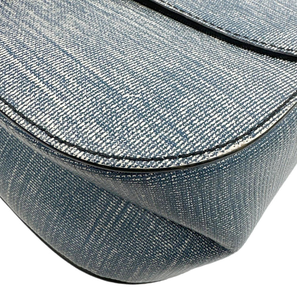 LOUIS VUITTON Chain It PM Leather Crossbody Bag Blue