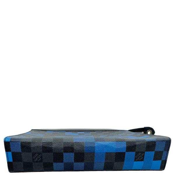 LOUIS VUITTON Toiletry 26 Graphite Pixel Canvas Pouch Blue