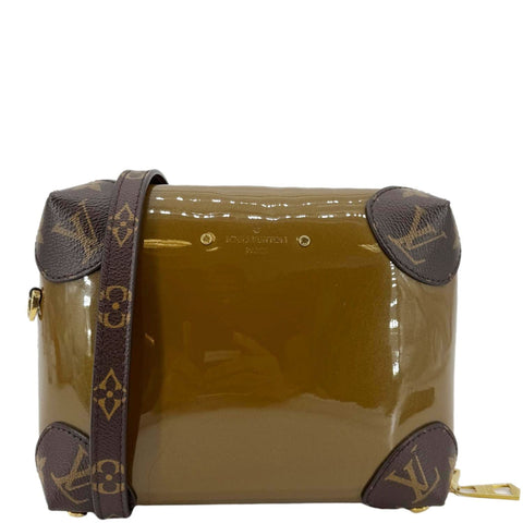 LOUIS VUITTON Venice Monogram Vernis Leather Shoulder Bag Bronze