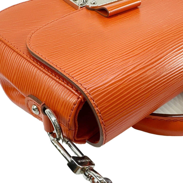 LOUIS VUITTON Eden PM Epi Leather Top Handle Shoulder Bag Orange