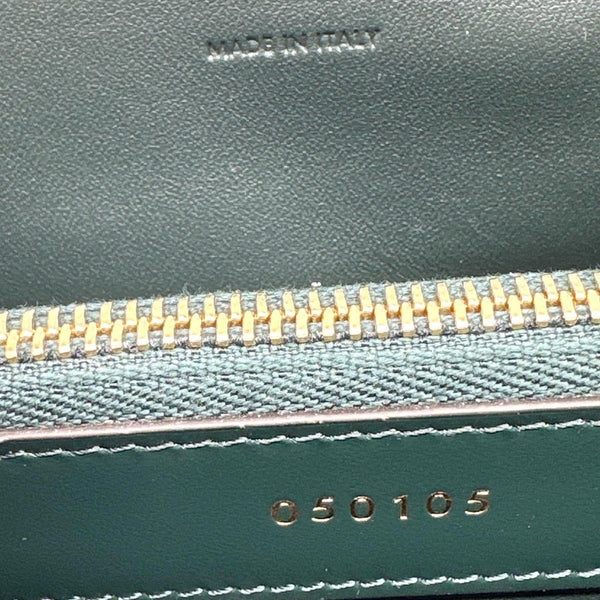 CELINE 16 Small Satinated Leather Top Handle Shoulder Bag Green