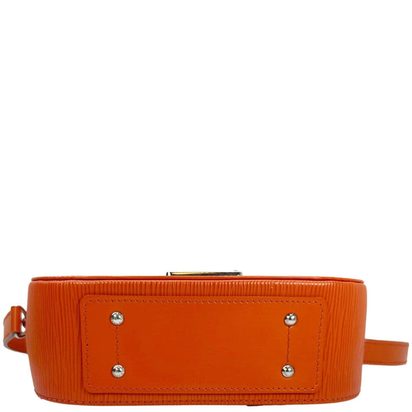LOUIS VUITTON Eden PM Epi Leather Top Handle Shoulder Bag Orange