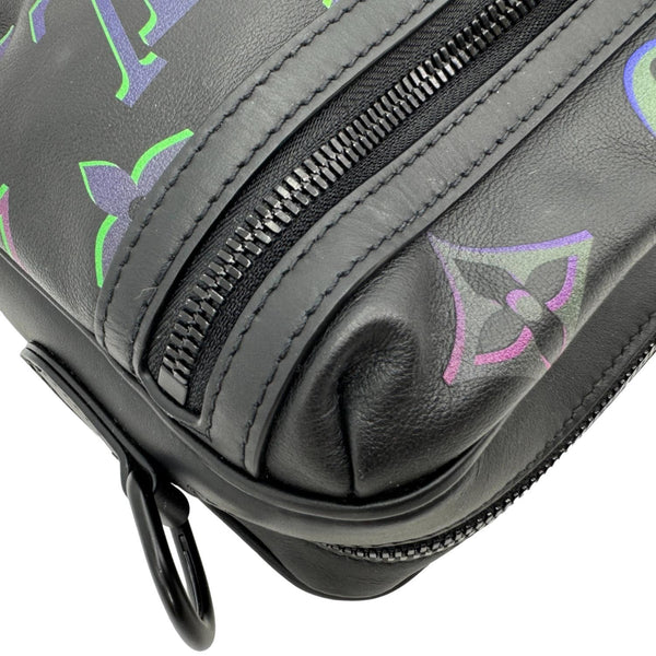 LOUIS VUITTON Comet PM Spotlight Monogram Giant Leather Messenger Bag Black