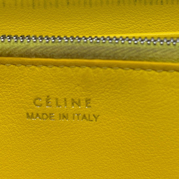 CELINE Zipped Around Large Calfskin Leather Multifunction Wallet Black