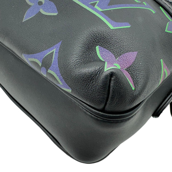 LOUIS VUITTON Comet PM Spotlight Monogram Giant Leather Messenger Bag Black