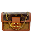 LOUIS VUITTON Dauphine Monogram Reverse Canvas Shoulder Bag Brown