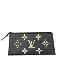 LOUIS VUITTON Felicie Monogram Giant Crafty Empreinte Leather Zip Insert Pouch Bicolor