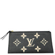 LOUIS VUITTON Felicie Monogram Giant Crafty Empreinte Leather Zip Insert Pouch Bicolor