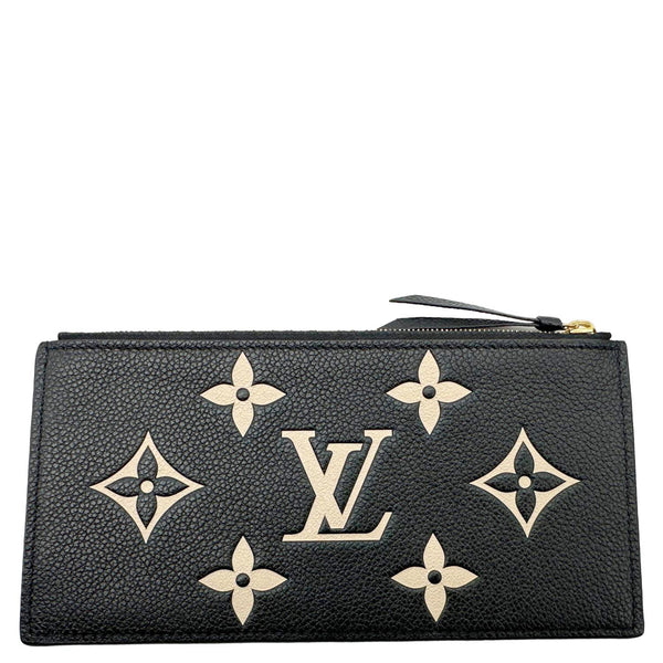 LOUIS VUITTON Felicie Monogram Giant Crafty Empreinte Leather Zip Insert Pouch Bicolor
