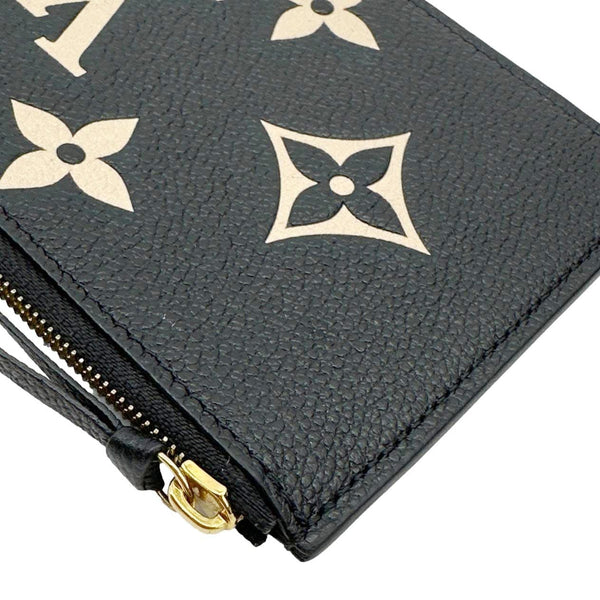 LOUIS VUITTON Felicie Monogram Giant Crafty Empreinte Leather Zip Insert Pouch Bicolor