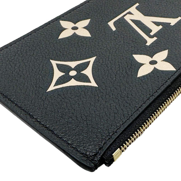 LOUIS VUITTON Felicie Monogram Giant Crafty Empreinte Leather Zip Insert Pouch Bicolor