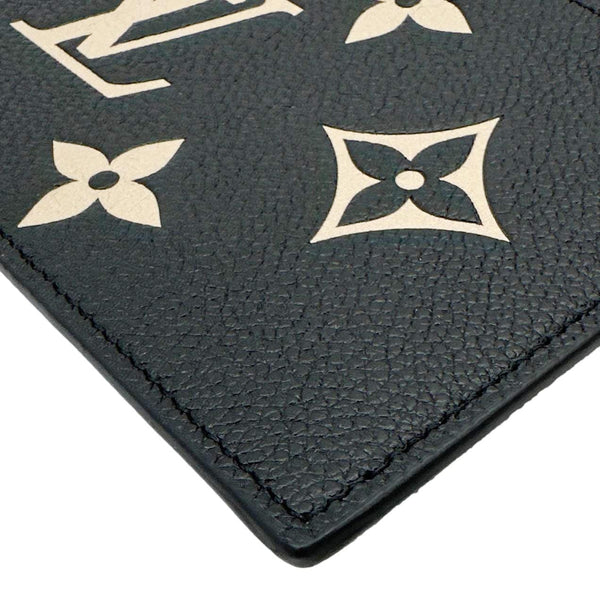 LOUIS VUITTON Felicie Monogram Giant Crafty Empreinte Leather Zip Insert Pouch Bicolor