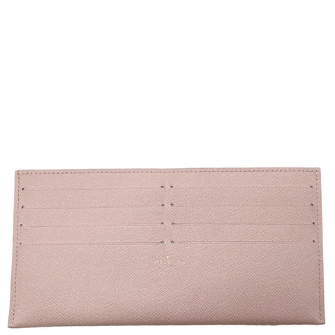 LOUIS VUITTON Felicie Calfskin Leather Insert Card Holder Rose Poudre