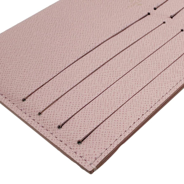 LOUIS VUITTON Felicie Calfskin Leather Insert Card Holder Rose Poudre