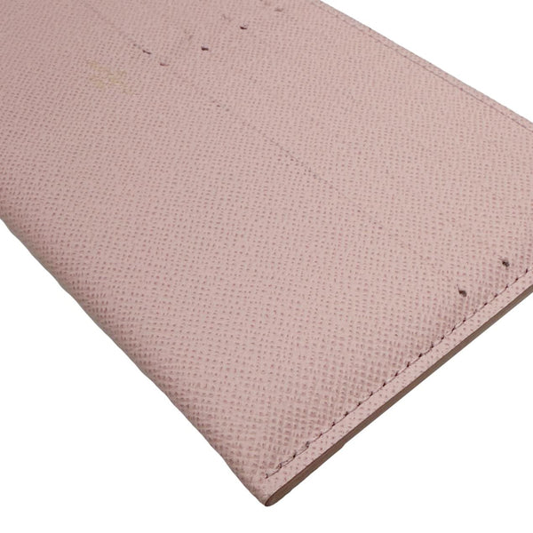 LOUIS VUITTON Felicie Calfskin Leather Insert Card Holder Rose Poudre