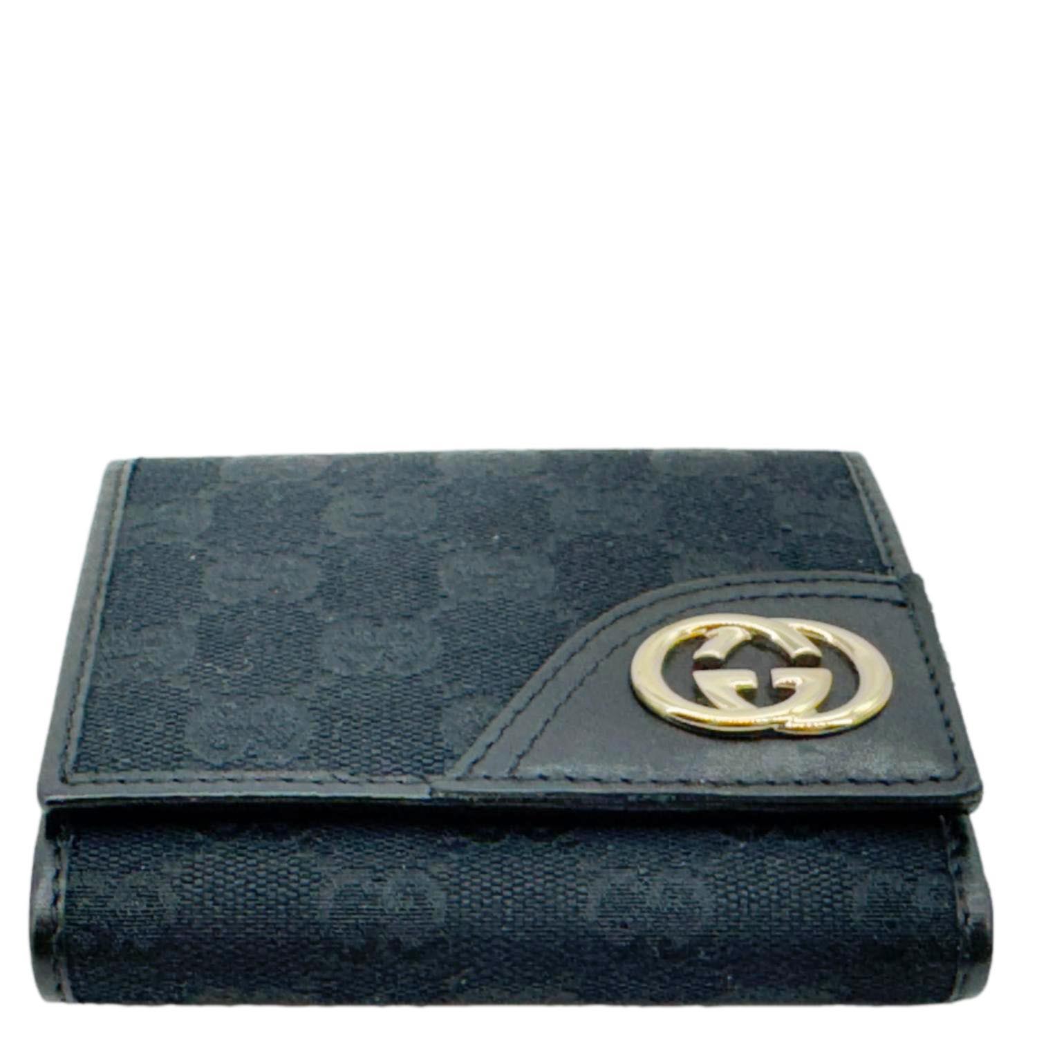 GUCCI Eclipse GG Canvas Bifold Wallet ① GG Canvas bifold wallet in black - Gucci | Mytheresa