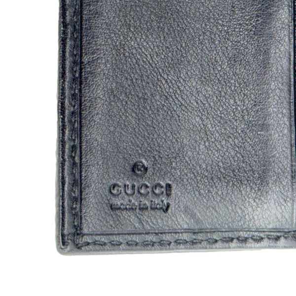 GUCCI Bifold Vintage GG Canvas Wallet Black 184597